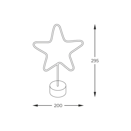 Lampa stołowa Neon STAR LED FM-NB20  - Zuma Line