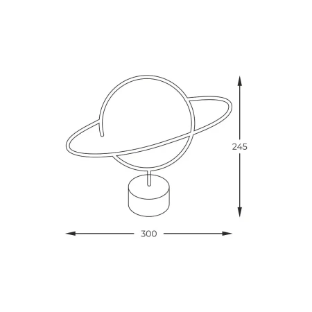 Lampa stołowa Neon PLANET LED FM-NB21  - Zuma Line
