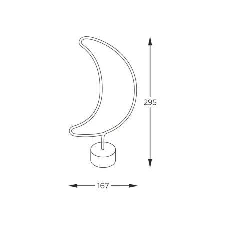 Lampa stołowa Neon MOON LED FM-NB27  - Zuma Line