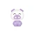 Lampa stołowa PIG FIOLETOWA/PURPLE KDR-603B-PE  - Zuma Line