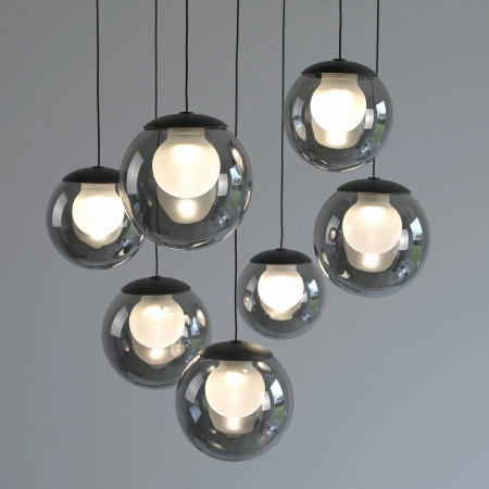 Lampa wisząca designerska nad stół szklane kule z pilotem PURE POPUP 2587-15 - Paul Neuhaus