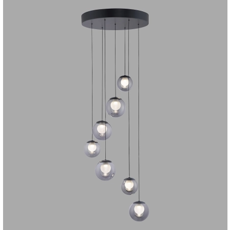 Lampa wisząca designerska nad stół szklane kule z pilotem PURE POPUP 2587-15 - Paul Neuhaus