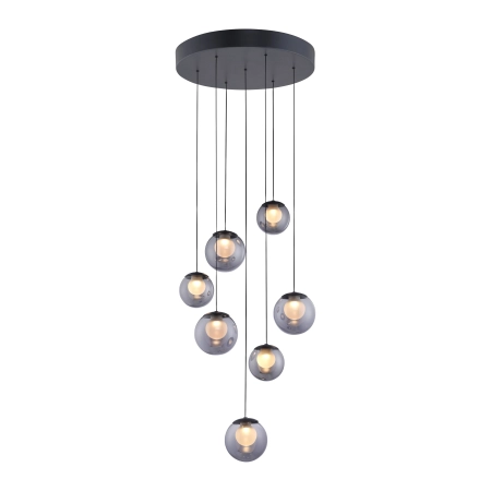 Lampa wisząca designerska nad stół szklane kule z pilotem PURE POPUP 2587-15 - Paul Neuhaus