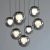 Lampa wisząca designerska nad stół szklane kule z pilotem PURE POPUP 2587-15 - Paul Neuhaus