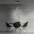 Lampa wisząca designerska nad stół szklane kule z pilotem PURE POPUP 2587-15 - Paul Neuhaus