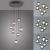 Lampa wisząca designerska nad stół szklane kule z pilotem PURE POPUP 2587-15 - Paul Neuhaus