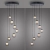 Lampa wisząca designerska nad stół szklane kule z pilotem PURE POPUP 2587-15 - Paul Neuhaus