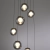 Lampa wisząca designerska nad stół szklane kule z pilotem PURE POPUP 2587-15 - Paul Neuhaus