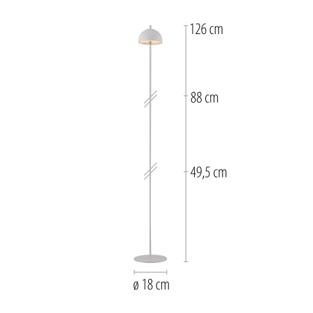 Lampa podłogowa BELLIS 19245-16 - Paul Neuhaus