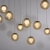 Lampa wisząca designerska nad stół szklane kule z pilotem PURE POPUP 2589-97 - Paul Neuhaus