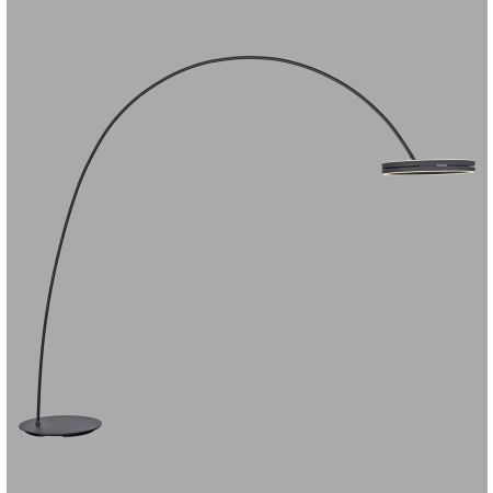 Wielka lampa podłogowa do salonu na pilota PURE LOOP-BOW 561-18 - Paul Neuhaus