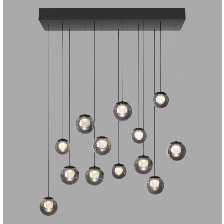 Lampa wisząca designerska nad stół szklane kule z pilotem PURE POPUP 2590-15 - Paul Neuhaus