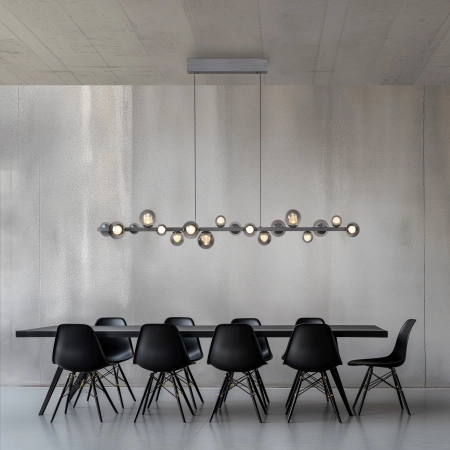 Lampa wisząca designerska elektryczna na pilota z windą  PURE E-POPUP 2558-15 - Paul Neuhaus