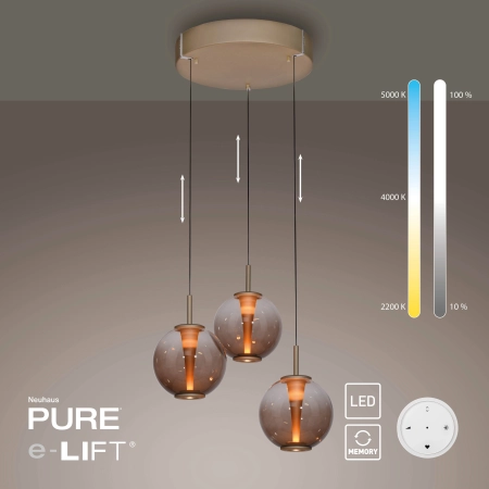 Lampa wisząca PURE E-Infinity 2222-97 - Paul Neuhaus