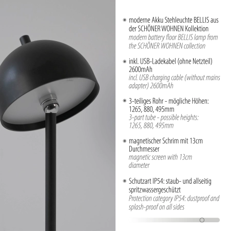Lampa podłogowa BELLIS 19245-18 - Paul Neuhaus