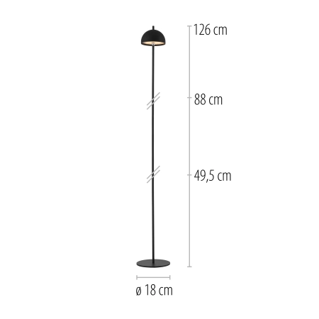 Lampa podłogowa BELLIS 19245-18 - Paul Neuhaus