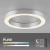 Lampa sufitowa na pilota  PURE LINES ROUND 6310-95 - Paul Neuhaus