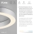 Lampa sufitowa na pilota  PURE LINES ROUND 6310-95 - Paul Neuhaus