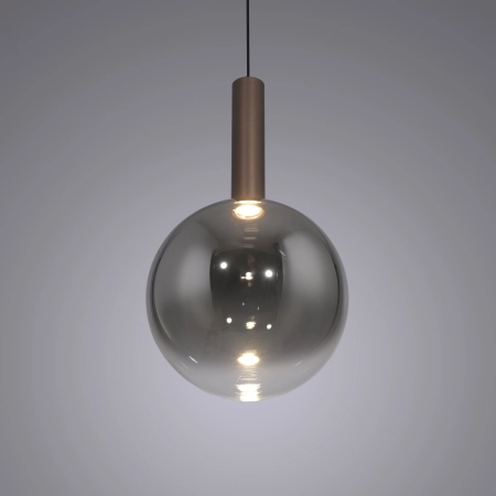 Lampa wisząca elegancka brązowa LED BOWL 2284-23 - Paul Neuhaus