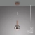 Lampa wisząca elegancka brązowa LED BOWL 2284-23 - Paul Neuhaus