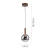Lampa wisząca elegancka brązowa LED BOWL 2284-23 - Paul Neuhaus
