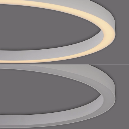 Lampa sufitowa biała LED do salonu na pilota LED PURE LINES ROUND 6306-16 - Paul Neuhaus