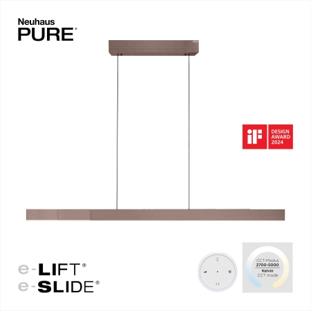 Lampa wisząca MOTO-RISE brązowa 2545-34 - Paul Neuhaus
