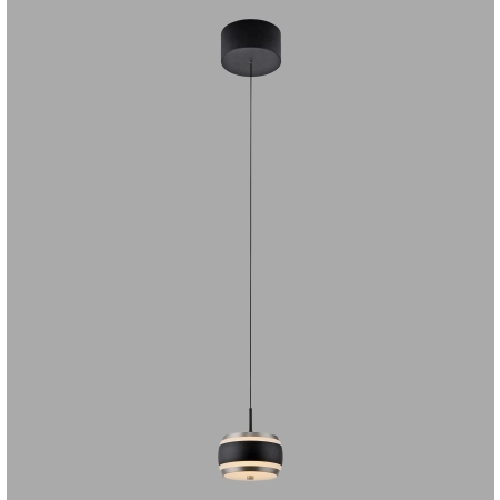 Lampa wisząca nad wyspę czarna perła na pilota PURE FALLING RINGS 2503-18 - Paul Neuhaus