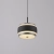 Lampa wisząca nad wyspę czarna perła na pilota PURE FALLING RINGS 2503-18 - Paul Neuhaus