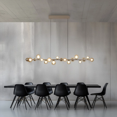 Lampa wisząca designerska elektryczna na pilota z windą PURE E-POPUP 2558-97 - Paul Neuhaus