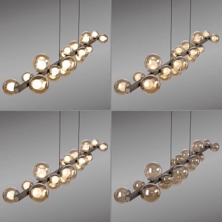 Lampa wisząca designerska elektryczna na pilota z windą PURE E-POPUP 2558-97 - Paul Neuhaus