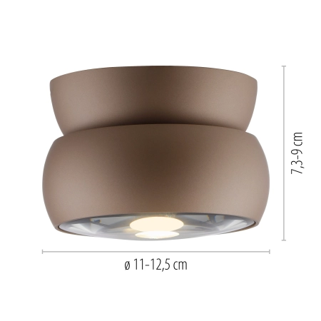 Lampa sufitowa punktowa brązowa LED PURE MOVE 6235-97 - Paul Neuhaus