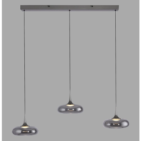 Lampa wisząca nad stół comfort lift szara POSH 15693-15 - Paul Neuhaus