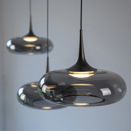 Lampa wisząca nad stół comfort lift szara POSH 15693-15 - Paul Neuhaus