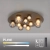 Lampa sufitowa na pilota CCT LED brązowa PURE POPUP 6588-97 - Paul Neuhaus