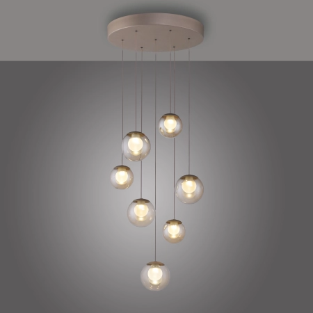 Lampa wisząca designerska nad stół szklane kule z pilotem PURE POPUP 2587-97 - Paul Neuhaus