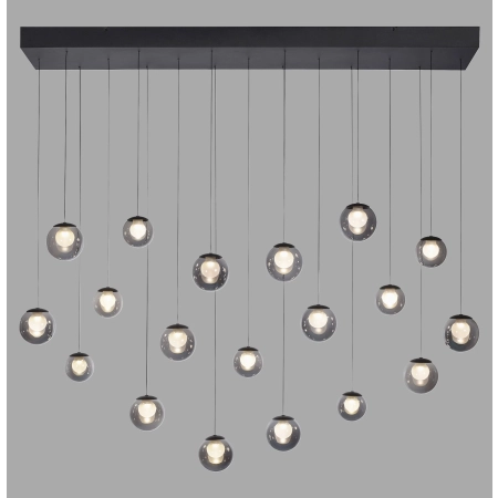 Lampa wisząca designerska nad stół szklane kule z pilotem PURE POPUP 2589-15 - Paul Neuhaus