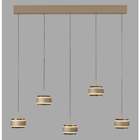 Lampa wisząca brązowa nad stół sterowana pilotem PURE FALLING RINGS 2504-97 - Paul Neuhaus