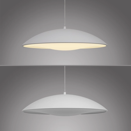 Lampa wisząca biała nowoczesna do kuchni z funkcją DIMM LENTE 14606-16 - Paul Neuhaus