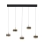 Lampa wisząca na pilota czarna perła nad stół PURE FALLING RINGS 2504-18 - Paul Neuhaus