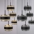 Lampa wisząca na pilota czarna perła nad stół PURE FALLING RINGS 2504-18 - Paul Neuhaus