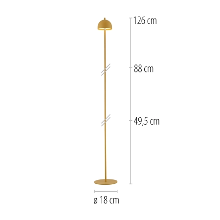 Lampa zewnętrzna na USB z akumulatorem BELLIS 19245-81 - Paul Neuhaus