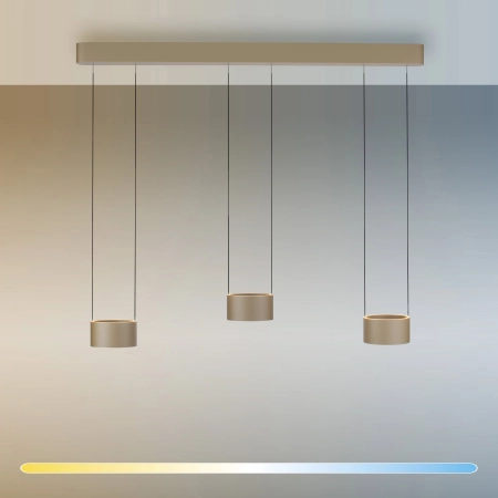 Lampa wisząca brązowa na pilota / comfort lift PURE CLIPSE 2473-97 - Paul Neuhaus