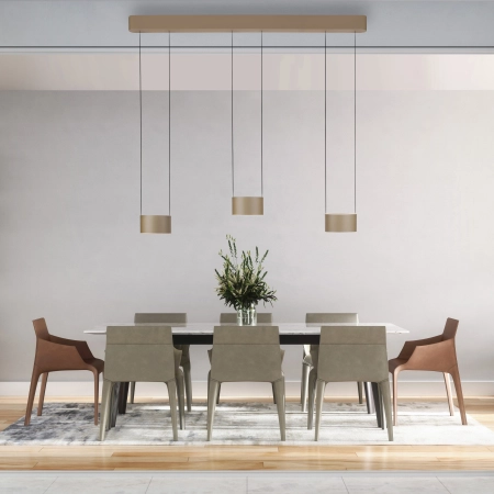 Lampa wisząca brązowa na pilota / comfort lift PURE CLIPSE 2473-97 - Paul Neuhaus