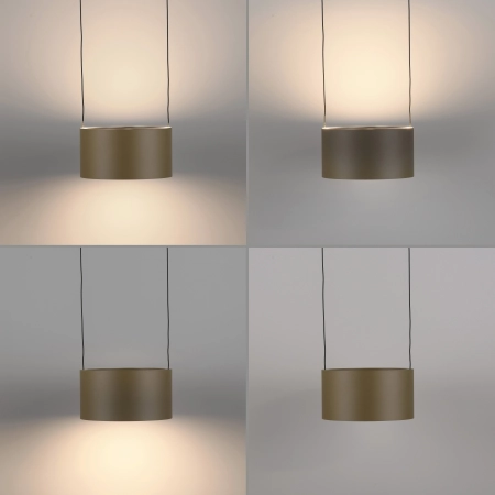 Lampa wisząca brązowa na pilota / comfort lift PURE CLIPSE 2473-97 - Paul Neuhaus