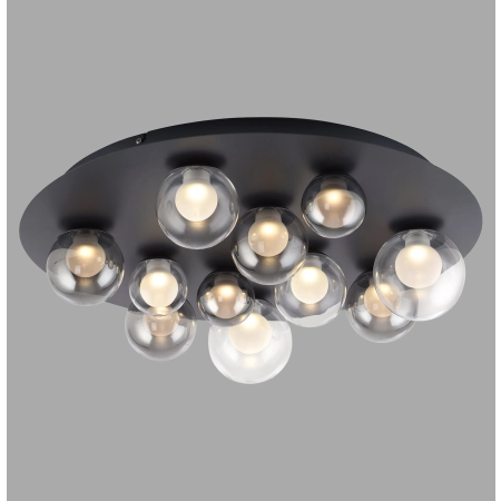 Lampa sufitowa na pilota designerska szklane kule PURE POPUP 6588-15 - Paul Neuhaus