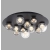 Lampa sufitowa na pilota designerska szklane kule PURE POPUP 6588-15 - Paul Neuhaus