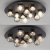 Lampa sufitowa na pilota designerska szklane kule PURE POPUP 6588-15 - Paul Neuhaus
