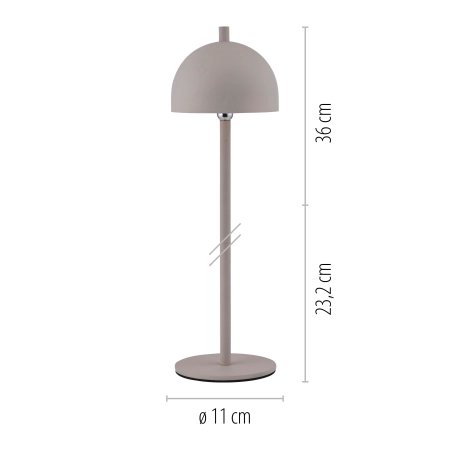 Lampka zewnętrzna przenośna, ładownie USB BELLIS 19244-39 - Paul Neuhaus