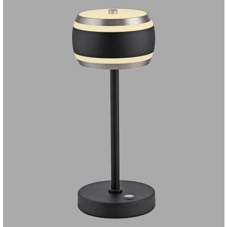 Lampa stołowa na akumulator czarna perła sterowanie dotykowe CCT PURE FALLING RINGS 4503-18 - Paul Neuhaus